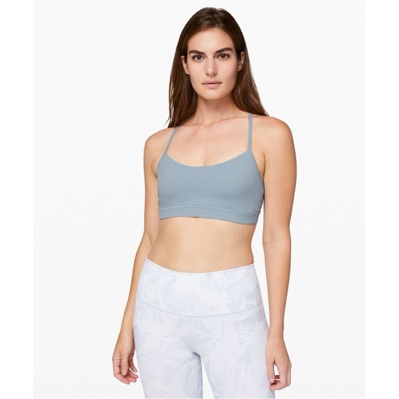 Lululemon | Flow Y Bra Chambray Blue Size 8 - Picture 3 of 8